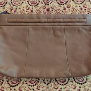 Vintage Brown Handbag Clutch small Bag - vtg 70s 80s Purse